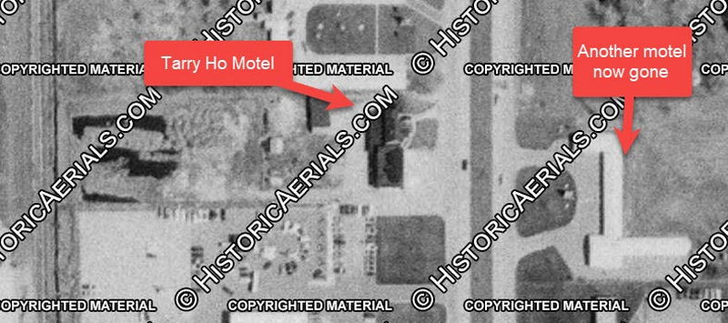 Tarry Ho Motel - 1969 Aerial (newer photo)